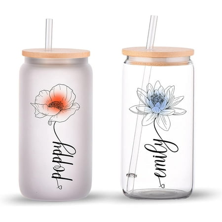 Birth Month Flower Glass Frosted Glass Bamboo Lid ffee Cup Horospe Birth Month Floral Design Birthday Flower
Birth Month Flower Glass Frosted Glass Bamboo Lid ffee Cup Horospe Birth Month Floral Design Birthday Flower