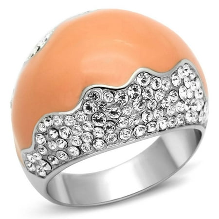 Autoster TK805 - High polished (no plating) Stainless Steel Ring with Top Grade Crystal in Clear - 9
Autoster TK805 - High polished (no plating) Stainless Steel Ring with Top Grade Crystal in Clear - 9