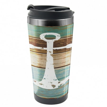 Anchor Travel Mug Grunge Marine Wooden Plank Steel Thermal Cup 16 oz by Ambesonne
Anchor Travel Mug Grunge Marine Wooden Plank Steel Thermal Cup 16 oz by Ambesonne