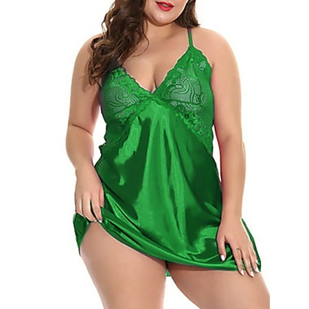 Mytrendy Women Plus Size Sexy Lace Sleepwear Nightdress Babydoll 2 Piece Lingerie Set
Mytrendy Women Plus Size Sexy Lace Sleepwear Nightdress Babydoll 2 Piece Lingerie Set
