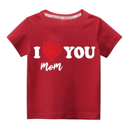 Virmaxy I Love Mom Unisex Kids Valentine s Day Basic Tee Toddler Baby Boys Girls Lightweight Crew Neck Pullover Shirt Spring Summer Short Sleeve Cotton Casual Baggy Tees Red-A 9Y
Virmaxy I Love Mom Unisex Kids Valentine s Day Basic Tee Toddler Baby Boys Girls Lightweight Crew Neck Pullover Shirt Spring Summer Short Sleeve Cotton Casual Baggy Tees Red-A 9Y