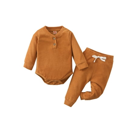 Canrulo Unisex Newborn Baby Boy Girl Outfits Long Sleeve Solid Plush Romper Drawstring Pants 2Pcs Clothes Caramel 12-18 Months
Canrulo Unisex Newborn Baby Boy Girl Outfits Long Sleeve Solid Plush Romper Drawstring Pants 2Pcs Clothes Caramel 12-18 Months