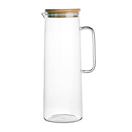 1.7L Glass Water Pitcher with Handle Bamboo Lid Heat Resistant Cold Hot Capacity Tea Pitcher Water Jug
1.7L Glass Water Pitcher with Handle Bamboo Lid Heat Resistant Cold Hot Capacity Tea Pitcher Water Jug