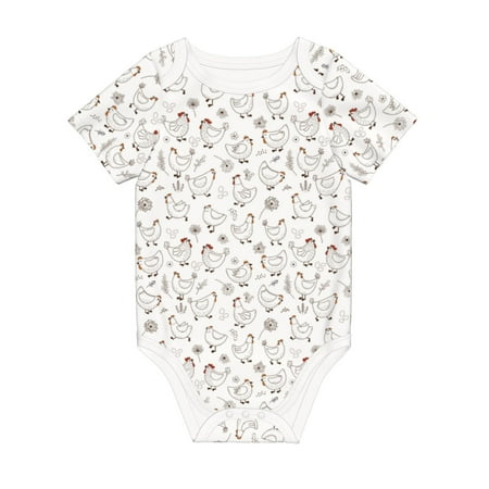 Matuu Funny Chicken for Baby Short-Sleeve Bodysuit Soft Cotton Comfortable and Breathable Perfect for Newborns and Infants
Matuu Funny Chicken for Baby Short-Sleeve Bodysuit Soft Cotton Comfortable and Breathable Perfect for Newborns and Infants