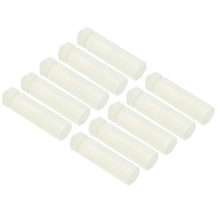 Uxcell M5x30+7mm Nylon Hex Spacer Standoffs PCB Standoff Screws Nuts 1Set/20Pcs