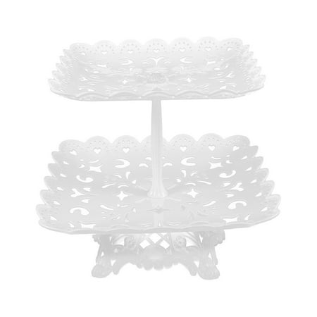 HOMEMAXS Elegant Style Party Dessert Table Decoration Square Double Layer Practical Cake Stand White Color
HOMEMAXS Elegant Style Party Dessert Table Decoration Square Double Layer Practical Cake Stand White Color