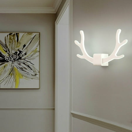 MONIPA Modern Antler Wall Light Acrylic Sconce Lamp Bedroom