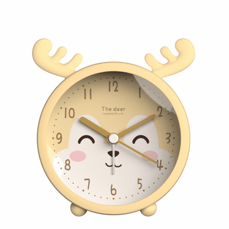 JUSTUP Children Cute Animal Dog/Cat Alarm Clock Silent Non Ticking Silicone Clock Night Light Travel Clock --- Yellow Deer
JUSTUP Children Cute Animal Dog/Cat Alarm Clock Silent Non Ticking Silicone Clock Night Light Travel Clock --- Yellow Deer