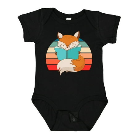 Inktastic Bookworm Book Lovers Fox Reading Gift Baby Boy or Baby Girl Bodysuit