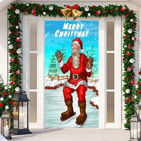 QYY Christmas Door Decoration Door Cover Hanging Cloth Holiday Party Layout Scene Background Cloth
QYY Christmas Door Decoration Door Cover Hanging Cloth Holiday Party Layout Scene Background Cloth
