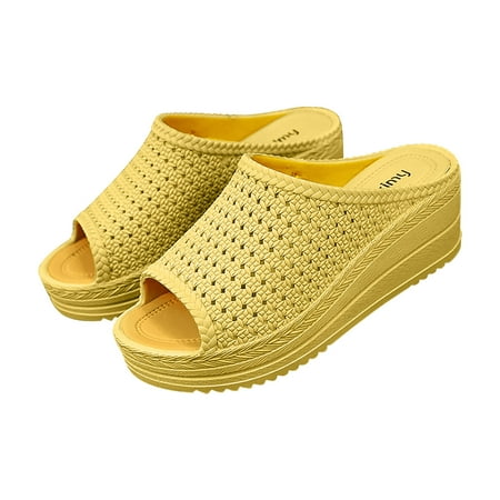 SEMIMAY Women S Summer Thick Bottom Slope Heel Comfortable Hollow Sandals Mesh Outer Wear Muffin Bottom Beach Shoes
SEMIMAY Women S Summer Thick Bottom Slope Heel Comfortable Hollow Sandals Mesh Outer Wear Muffin Bottom Beach Shoes