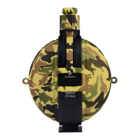 Collapsible Militarys Water Bottle | Camouflage Silicone Water Canteen | Outdoors Bottles with Carabiner Handle and Compass Bottle Cap for Hiking Camping Sports 580ml
Collapsible Militarys Water Bottle | Camouflage Silicone Water Canteen | Outdoors Bottles with Carabiner Handle and Compass Bottle Cap for Hiking Camping Sports 580ml