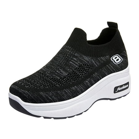 Sneakers for Women Women Wedge Trainer Shoes Leisure Breathable Outdoor Fitness Running Sport Sneakers Casual Shoes Womens Sneakers Mesh Black 37
Sneakers for Women Women Wedge Trainer Shoes Leisure Breathable Outdoor Fitness Running Sport Sneakers Casual Shoes Womens Sneakers Mesh Black 37