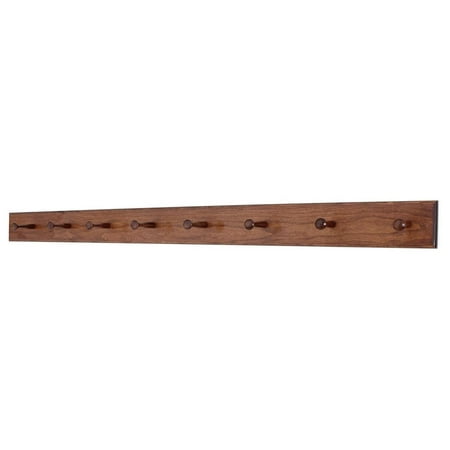 Solid Cherry Shaker Peg Racks (Mahogany 47 x 3.5 with 8 pegs)