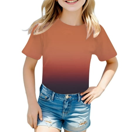 Kids Shirts Girls Summer Short Sleeve Fashion Tie Dye Crewneck Fashionable Casual Sports Style Girls Shirts
Kids Shirts Girls Summer Short Sleeve Fashion Tie Dye Crewneck Fashionable Casual Sports Style Girls Shirts