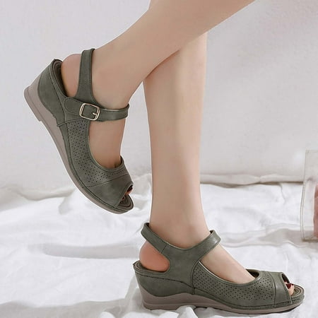 Wirdiell Womens Bohemian Toepost Platform Wedges Casual Shoes Buckle Fish Mouth Sandals
Wirdiell Womens Bohemian Toepost Platform Wedges Casual Shoes Buckle Fish Mouth Sandals