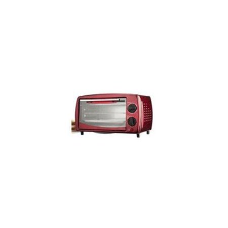 Brentwood (ts-345r) 4 Slice Toaster Oven In Red - 700 W - Toast - Red, Black