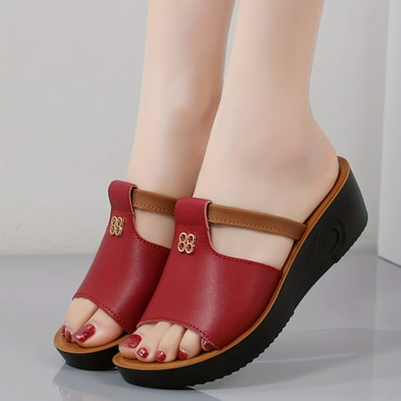 Women s Cut out Design Wedge Sandals Casual Slip On Platform Shoes Lightweight & Comfortable Summer Shoes Summer Slides Shoes
Women s Cut out Design Wedge Sandals Casual Slip On Platform Shoes Lightweight & Comfortable Summer Shoes Summer Slides Shoes