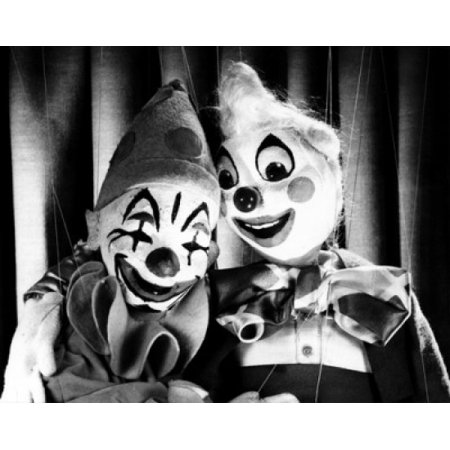Close-up of two clown puppets Stretched Canvas - (18 x 24)