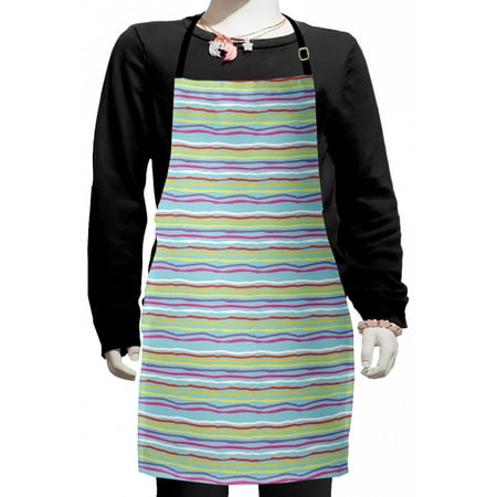 Abstract Kids Apron Creative Design Funny Striped Pattern with Colorful Ripple Lines Boys Girls Apron Bib with Adjustable Ties for Cooking Baking Painting Pale Blue and Multicolor by Ambesonne
Abstract Kids Apron Creative Design Funny Striped Pattern with Colorful Ripple Lines Boys Girls Apron Bib with Adjustable Ties for Cooking Baking Painting Pale Blue and Multicolor by Ambesonne