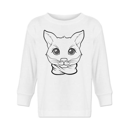 Fox With A Scarf Long Sleeve Toddler -Image by Shutterstock 2 Toddler