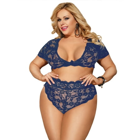 ohyeahlady Sexy Blue Lingerie for Women Matching Bra and Panty Sets High Waisted Lace Underwear 2 Piece Lingerie Set XL-2XL
ohyeahlady Sexy Blue Lingerie for Women Matching Bra and Panty Sets High Waisted Lace Underwear 2 Piece Lingerie Set XL-2XL