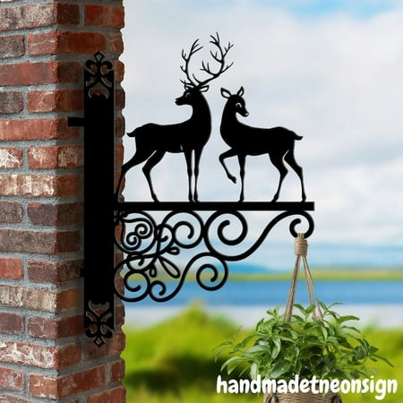 Handmadetneonsign Deer Couple Hanging Bracket Deer Hanging Basket Hanging Bracket For Garden
Handmadetneonsign Deer Couple Hanging Bracket Deer Hanging Basket Hanging Bracket For Garden