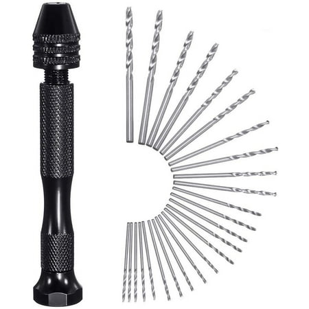 Hand Drill Bits Set 26pc GOCHANGE Hand Drill Set Precision Pin Vise Micro Mini Twist Drill Bits for Metal Wood Jewelry Delicate Manual Work Electronic Assembling and Model Making DIY Drilling
Hand Drill Bits Set 26pc GOCHANGE Hand Drill Set Precision Pin Vise Micro Mini Twist Drill Bits for Metal Wood Jewelry Delicate Manual Work Electronic Assembling and Model Making DIY Drilling