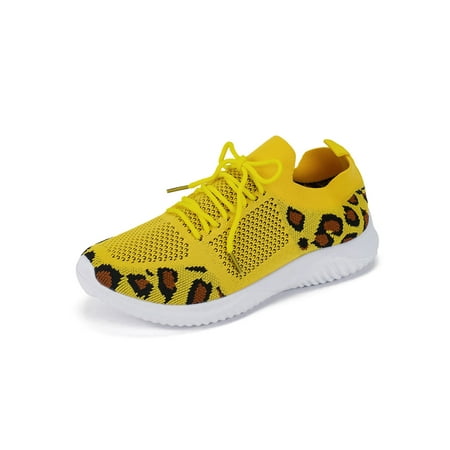Lacyhop Womens Shoes Sport Sneakers Mesh Casual Sneaker Women Lace Up Running Shoe Non-slip Slip On Trainers Yellow 5
Lacyhop Womens Shoes Sport Sneakers Mesh Casual Sneaker Women Lace Up Running Shoe Non-slip Slip On Trainers Yellow 5
