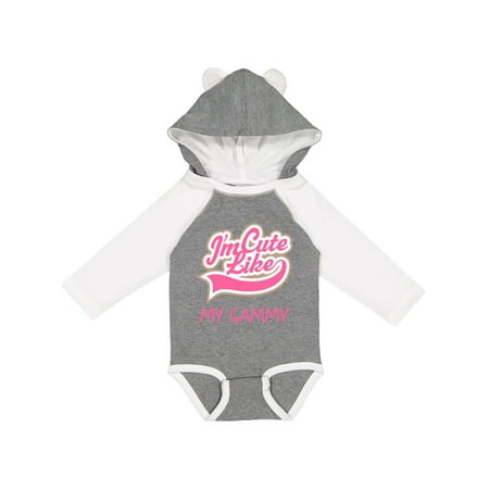 Inktastic Cute Like My Gammy Gift Baby Girl Long Sleeve Bodysuit