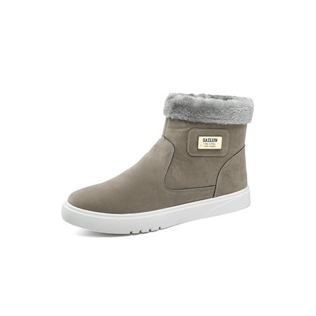 Kesitin Men Lightweight Plush Lining Short Bootie Work Comfort Ankle Boot Non Slip Round Toe Snow Boots Gray 9
Kesitin Men Lightweight Plush Lining Short Bootie Work Comfort Ankle Boot Non Slip Round Toe Snow Boots Gray 9