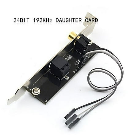 Unisian Fiber Coaxial Digital Sound Card 24 Bit 192khz Spdif Daughter Card