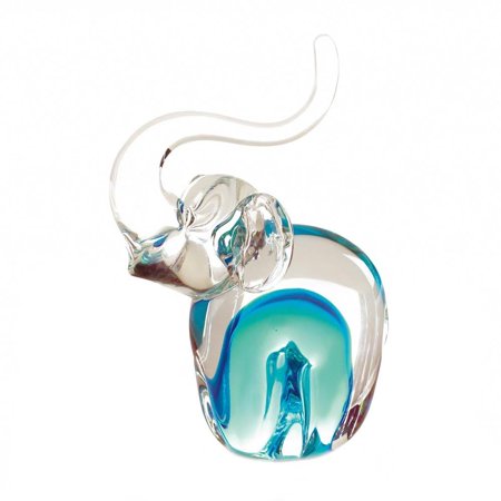 Figurines Glass, Elephant Art Decorative Indoor Glass Figurines Decor (Sold by Case, Pack of 8)