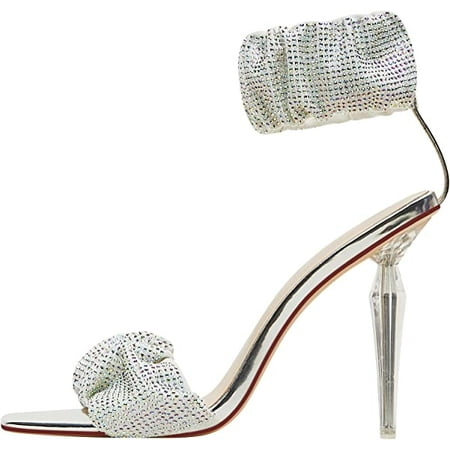 Women s Rhinestone High Heels Elastic Ankle Strap Square Open Toe Heeled Sandals Wedding Bridal Party Dress Shoes
Women s Rhinestone High Heels Elastic Ankle Strap Square Open Toe Heeled Sandals Wedding Bridal Party Dress Shoes