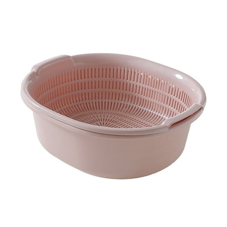 NUOLUX 2 in 1 Kitchen Strainer in Solid Color Detachable Colanders for Vegetable Fruit Cleaning(Pink)
NUOLUX 2 in 1 Kitchen Strainer in Solid Color Detachable Colanders for Vegetable Fruit Cleaning(Pink)