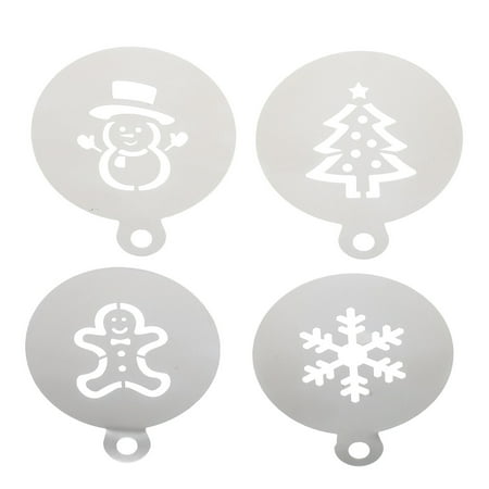 4 Pcs Adorable Cake Decorating Stencils Creative Coffee Art Stencils for Baking (Silver)
4 Pcs Adorable Cake Decorating Stencils Creative Coffee Art Stencils for Baking (Silver)