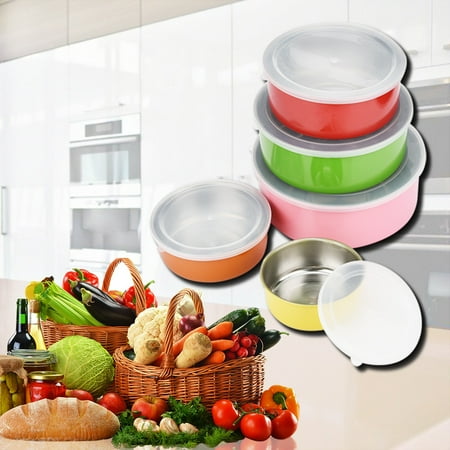 TANGNADE Tableware 5 Pcs Stainless Steel Home Kitchen Food Container Storage Mixing Bowl Set
TANGNADE Tableware 5 Pcs Stainless Steel Home Kitchen Food Container Storage Mixing Bowl Set