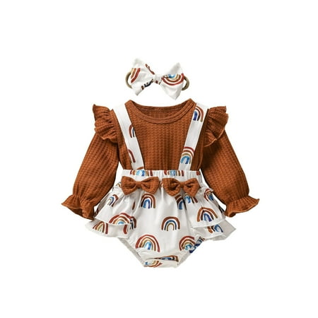 Penkiiy Autumn Toddler Kids Baby Girls Cute Clothes Jumpsuit Long Sleeve Bodysuit Romper With Headband Baby Sleep and Play Pajamas 12-18 Months Brown on Sale
Penkiiy Autumn Toddler Kids Baby Girls Cute Clothes Jumpsuit Long Sleeve Bodysuit Romper With Headband Baby Sleep and Play Pajamas 12-18 Months Brown on Sale