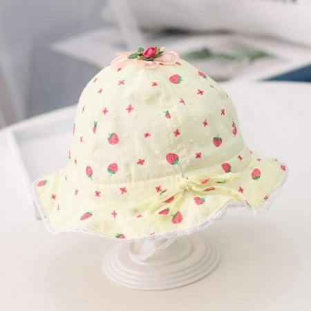 Girls Strawberry Bow Fisherman s Hat