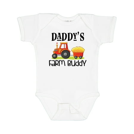 Inktastic Daddy Farm Buddy Cute Tractor Gift Baby Boy or Baby Girl Bodysuit