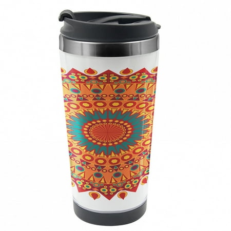 Mandala Travel Mug Oriental Culture Medallion Steel Thermal Cup 16 oz by Ambesonne
Mandala Travel Mug Oriental Culture Medallion Steel Thermal Cup 16 oz by Ambesonne