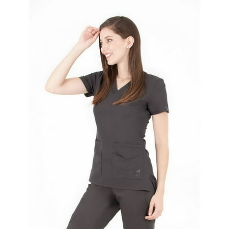 LifeThreads Ergo 2.0 Collection Women s Utility Ve-Neck Scrub Top Pewter M
LifeThreads Ergo 2.0 Collection Women s Utility Ve-Neck Scrub Top Pewter M