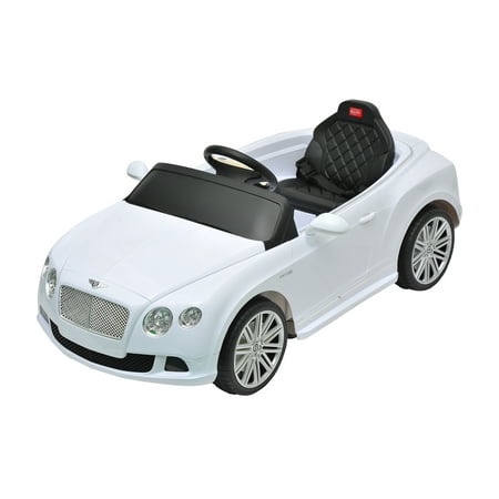 Bentley GTC Kids 6v Electric Ride on Toy Car w/ Parent Remote Control - White