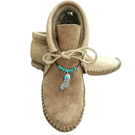 Women\ s PU Boots with Feather Chain Front Lace-up Flat Boots Vintage Style Easy to Put on Winter Outdoor Supply
Women\ s PU Boots with Feather Chain Front Lace-up Flat Boots Vintage Style Easy to Put on Winter Outdoor Supply