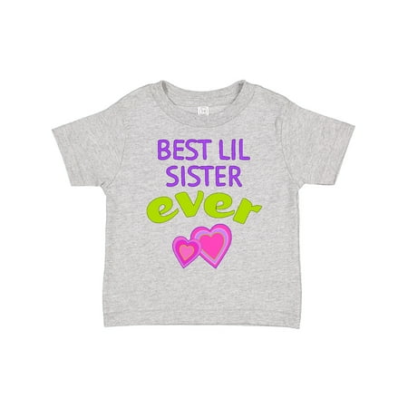 Inktastic Best Lil Sister Ever Gift Toddler Toddler Girl T-Shirt