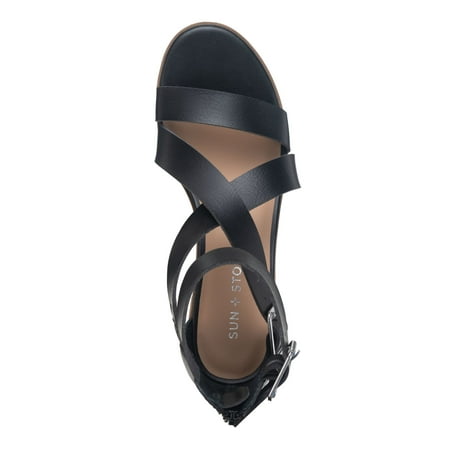 SUN STONE Womens Black Slip-Resistant Strappy Ankle-Strap Buckle Accent Cushioned Quinn Round Toe Block Heel Zip-Up Dress Sandals Shoes 10.5 M
SUN STONE Womens Black Slip-Resistant Strappy Ankle-Strap Buckle Accent Cushioned Quinn Round Toe Block Heel Zip-Up Dress Sandals Shoes 10.5 M