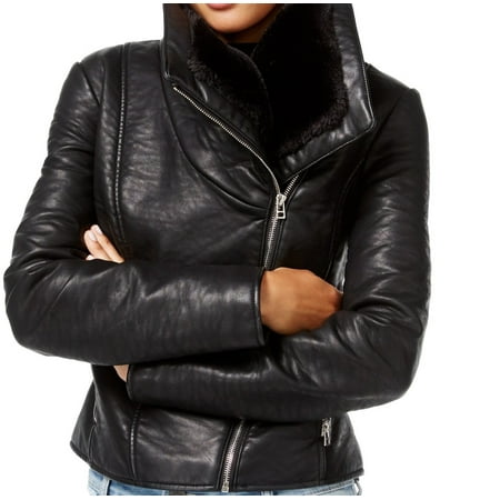 Wildflower NEW Black Womens Size Large L Faux Leather Motorcycle Jacket