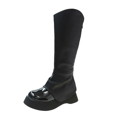 Qufokar Knee High Leather Boots for Women Womens Thigh High Boots Low Heel Ladies Fashion Solid Color Leather Round Head Slim Back Zipper Platform Long Boots
Qufokar Knee High Leather Boots for Women Womens Thigh High Boots Low Heel Ladies Fashion Solid Color Leather Round Head Slim Back Zipper Platform Long Boots