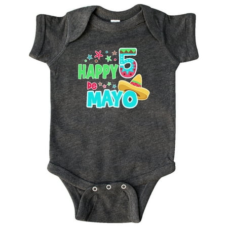 Inktastic Happy Cinco de Mayo- sombrero Gift Baby Boy or Baby Girl Bodysuit