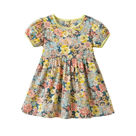 ZRBYWB Kids Toddler Baby Girls Dress Spring Summer Flower Print Short Sleeve Princess Dress Baby Girl Clothes
ZRBYWB Kids Toddler Baby Girls Dress Spring Summer Flower Print Short Sleeve Princess Dress Baby Girl Clothes